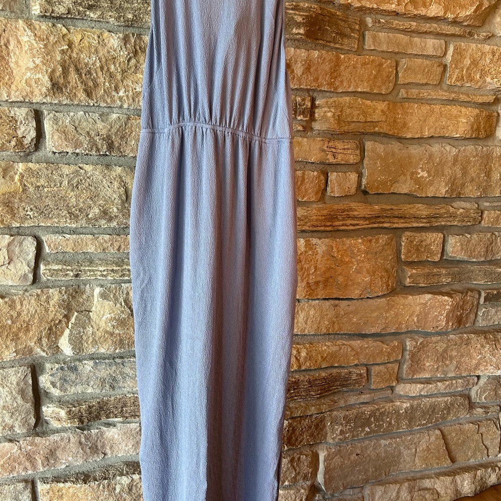 Halston Heritage blue silk maxi size 4